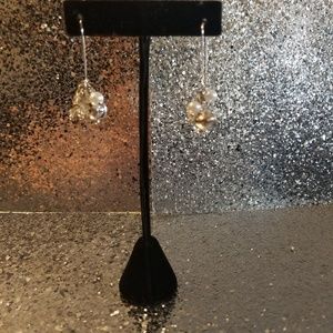 Multi Pearl and Crystal Drop Earrings